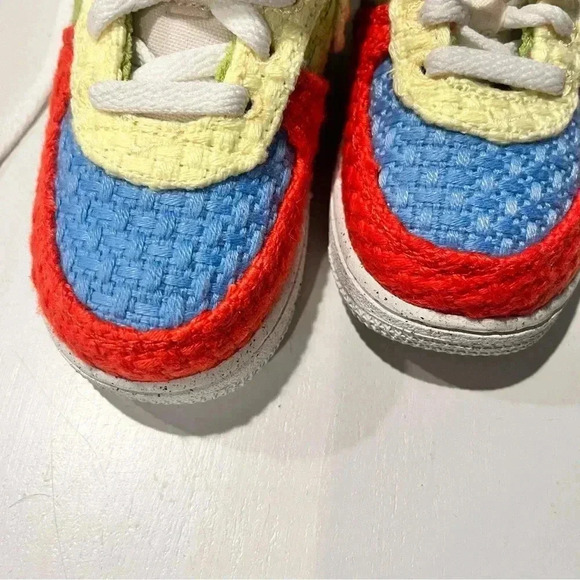 Nike Air Force‎ 1 Low Hemp Multi-color (PS) Kids 9C unisex crochet - Picture 9 of 9